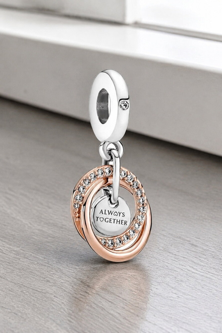 Pandora Hamsa All-seeing Eye & Feather Spirituality Dangle Charm
